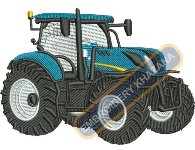 New Holland Tractor Embroidery Design