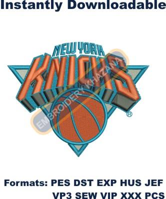 New York Knicks Logo embroidery design