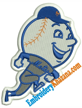 New York Mets Logo Embroidery Design