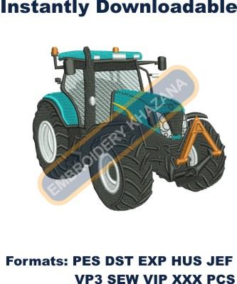 Newholland Tractor Embroidery Design