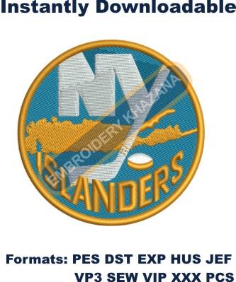 Newyork Islanders logo embroidery design
