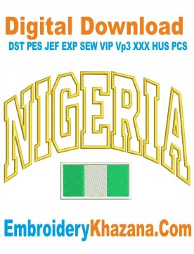 Nigeria Applique Embroidery Design