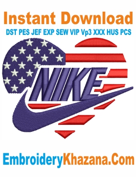 Nike 4Th Of July Embroidery Design