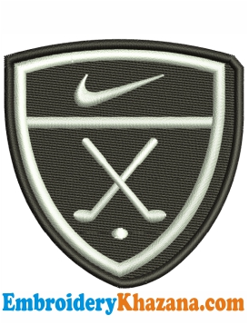 Mejorar Noche No hagas Embroidery Design Nike Golf Logo | Instant Download