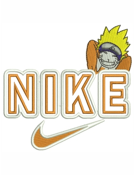 Nike Naruto Embroidery Design