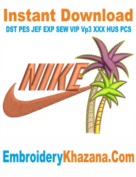 Nike Logo Swoosh Embroidery Design