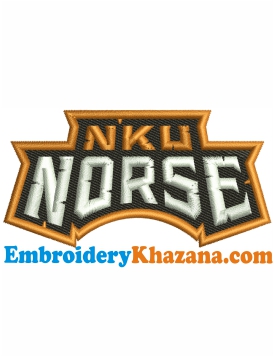 Northern Kentucky Norse Logo Embroidery Design