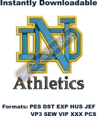 Notre Dame Athletics logo embroidery design