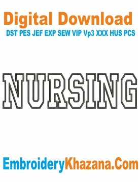 Nursing Embroidery Design