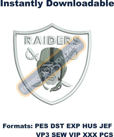Oakland Raiders Logo embroidery design
