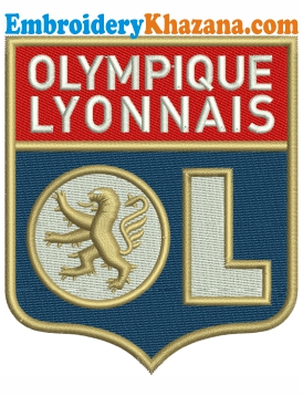Olympique Lyonnais Fc Logo Embroidery Design
