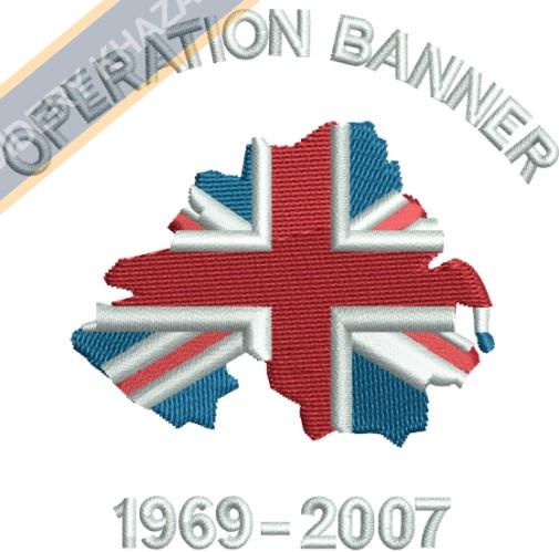 Operation Banner Crest Embroidery Design