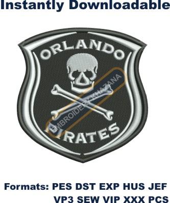 Orlando Pirates Football Club Logo Embroidery Design