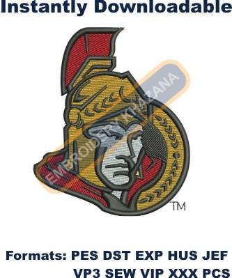 Ottawa Senators Logo embroidery design