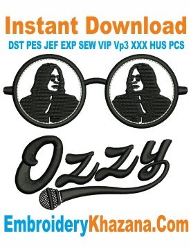 Ozzy Logo Embroidery Design