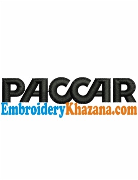 Paccar Logo Embroidery Design