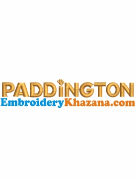 Paddington Logo Embroidery Design