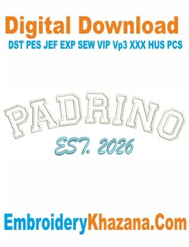 Padrino 2026 Embroidery Design
