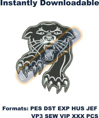 Panther embroidery design