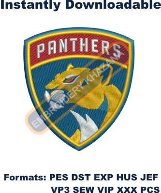 Panthers Logo Instant embroidery design