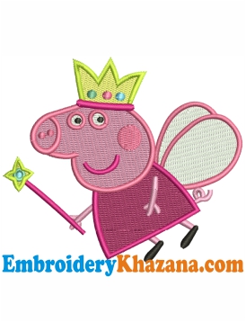 Peppa Pig Embroidery Design