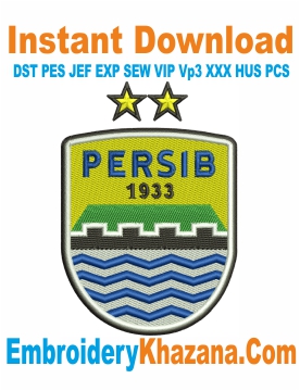 Persib Bandung Logo Embroidery Design