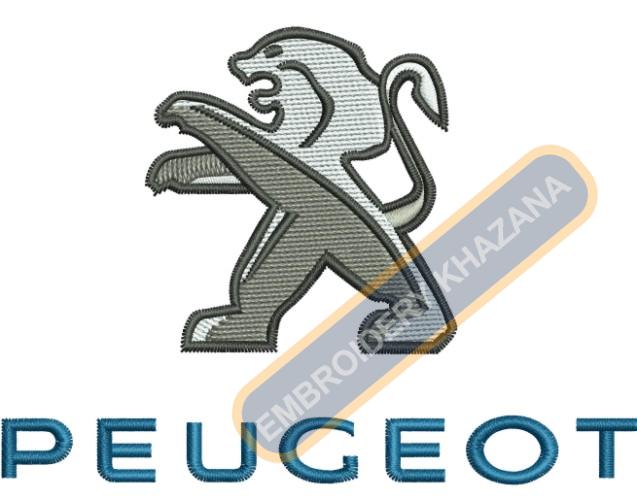 Peugeot Logo Embroidery Design