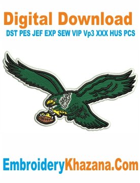 Philadelphia Eagles Vintage Embroidery Design