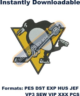Pittsburgh Penguins Logo embroidery design