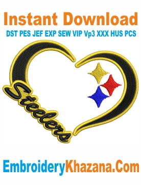Pittsburgh Steelers Logo Embroidery Design