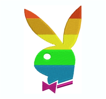 Playboy Bunny Logo Embroidery Design