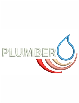 Plumber Logo Embroidery Design
