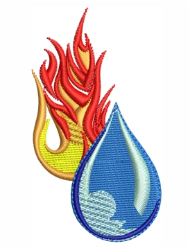 Plumbing And Heating Logo Embroidery Design