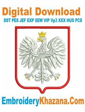Poland Fc Logo Applique Embroidery Design