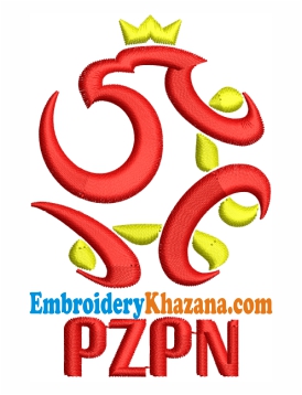 Polish Football Association Embroidery Design