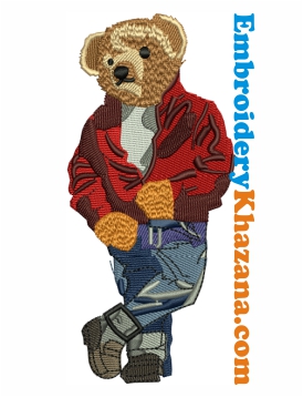 Polo Bear Logo Embroidery Design