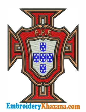 Portuguese Football Federation Embroidery Design