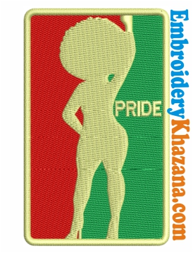 Pride Afro Women Embroidery Design