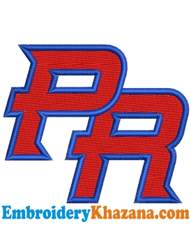 Puerto Rico Baseball Logo Embroidery Design