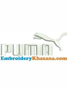Puma Tiger Logo Embroidery Design
