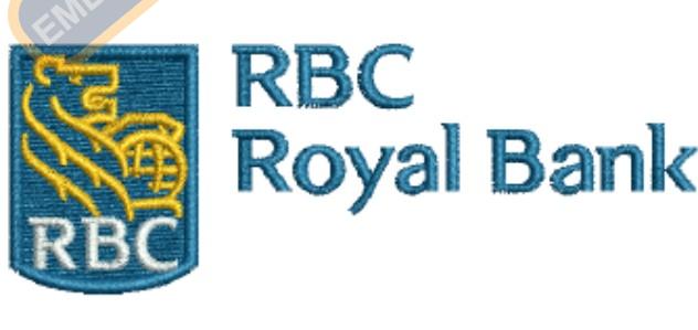 RBC Royal Bank Embroidery Design