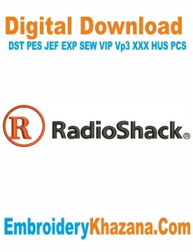 RadioShack Logo Embroidery Design