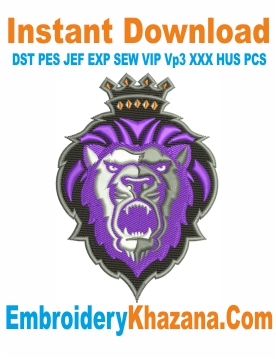 Reading Royals Logo Embroidery Design