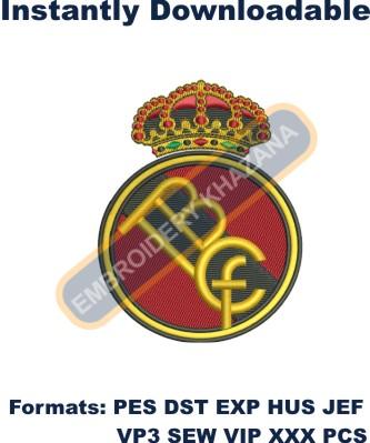 Real Madrid Logo Embroidery Design