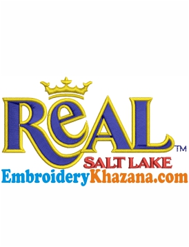 Real Salt Lake Logo Embroidery Design