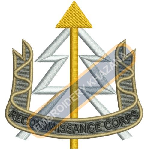 Reconnaissance Corps Blazer Badge Embroidery Design