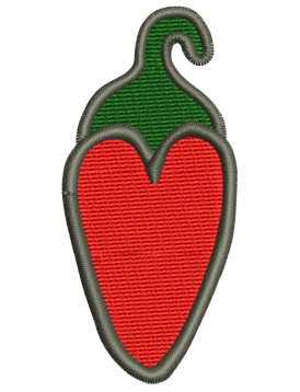 Red Chilli Embroidery Design