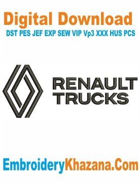 Renault Trucks Embroidery Design