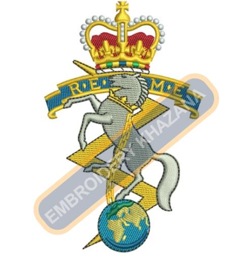 Royal Electrical Mechanical Engineers Embroidery Design