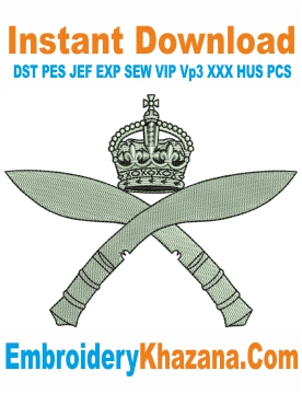 Royal Gurkha Rifles Logo Embroidery Design